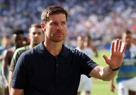 Xabi Alonso, en el partido de semifinales del Real Madrid frente al PSGF