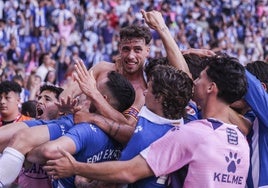 Fotografía del partido que otorgó la permanencia al Espanyol este año