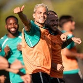 El Real Betis, durante el 'stage' de Portugal