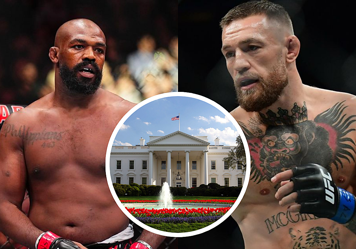 A la izquierda, Jon Jones. A la derecha Conor McGregor