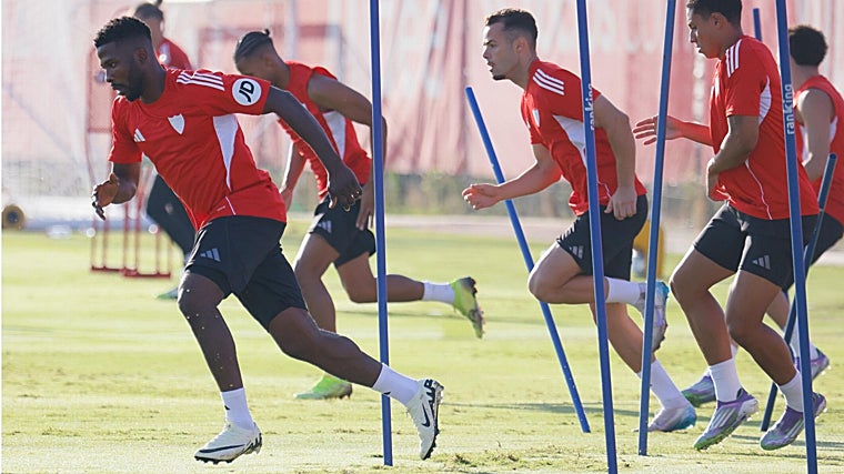 Iheanacho, en el entrenamiento de este jueves