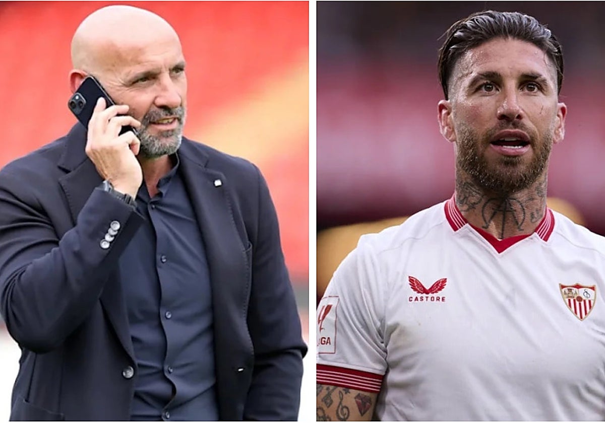 Monchi y Sergio Ramos