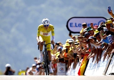 Pogacar también es el mejor contra el reloj en Peyragudes