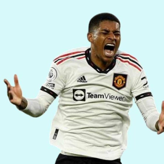Rahford, durante un partido con el Manchester United