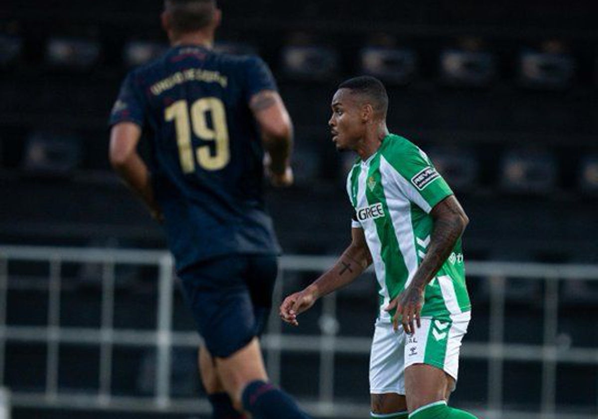 Natan, durante el partido Leiria-Betis de este sábado