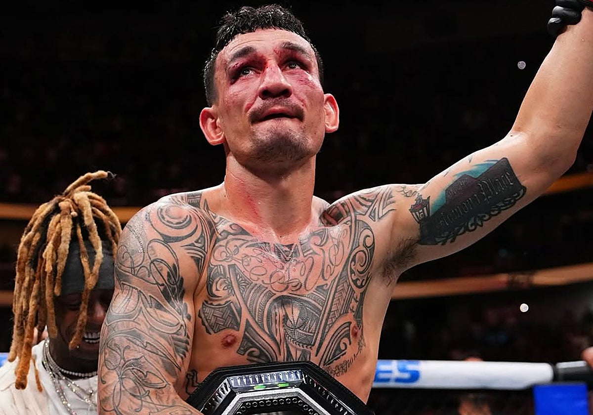 Max Holloway tras ganar a Dustin Poirier