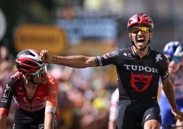La celebración «idiota» de Alaphilippe