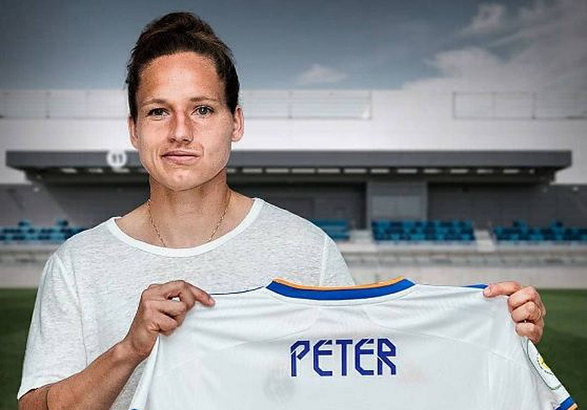 Babett Peter, en su etapa como jugadora del Real Madrid