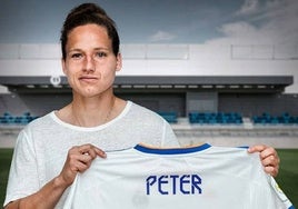 Babett Peter, en su etapa como jugadora del Real Madrid