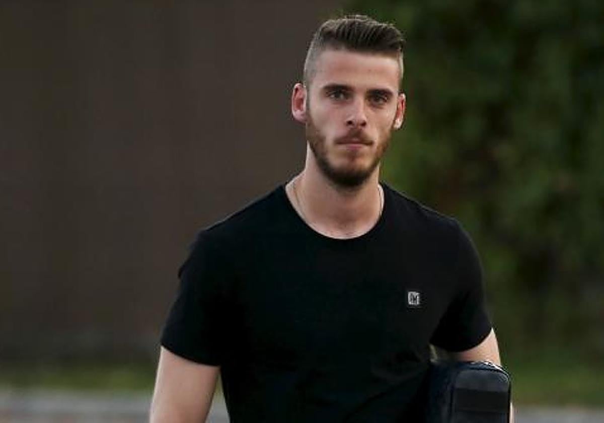De Gea, en Las Rozas, un día después de su frustrado fichaje por el Real Madrid