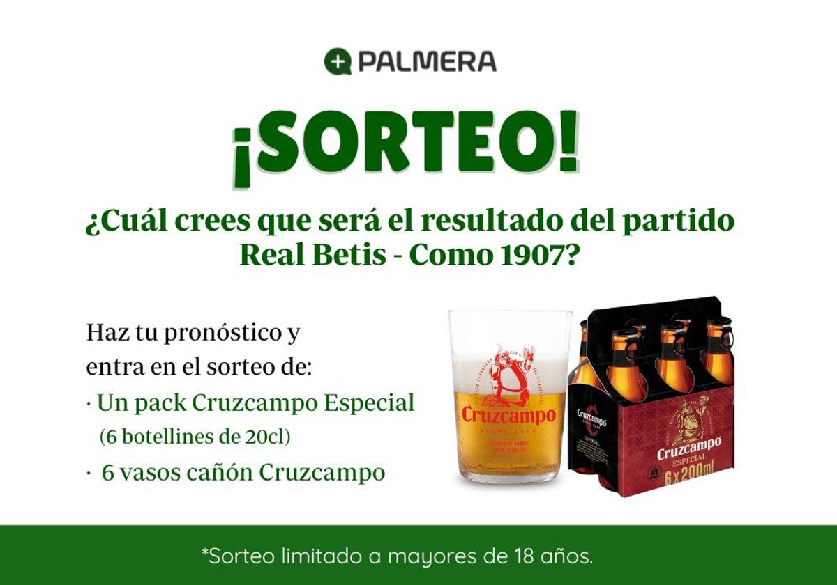 Sorteo de packs exclusivos Cruzcampo con +Palmera