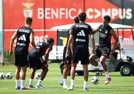 Entrenamiento del Benfica