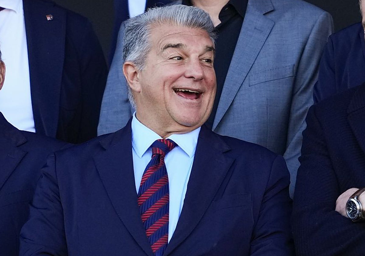 Joan Laporta, presidente del Fútbol Club Barcelona