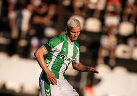 Romain Perraud, en uno de los amistosos del Betis en esta pretemporada