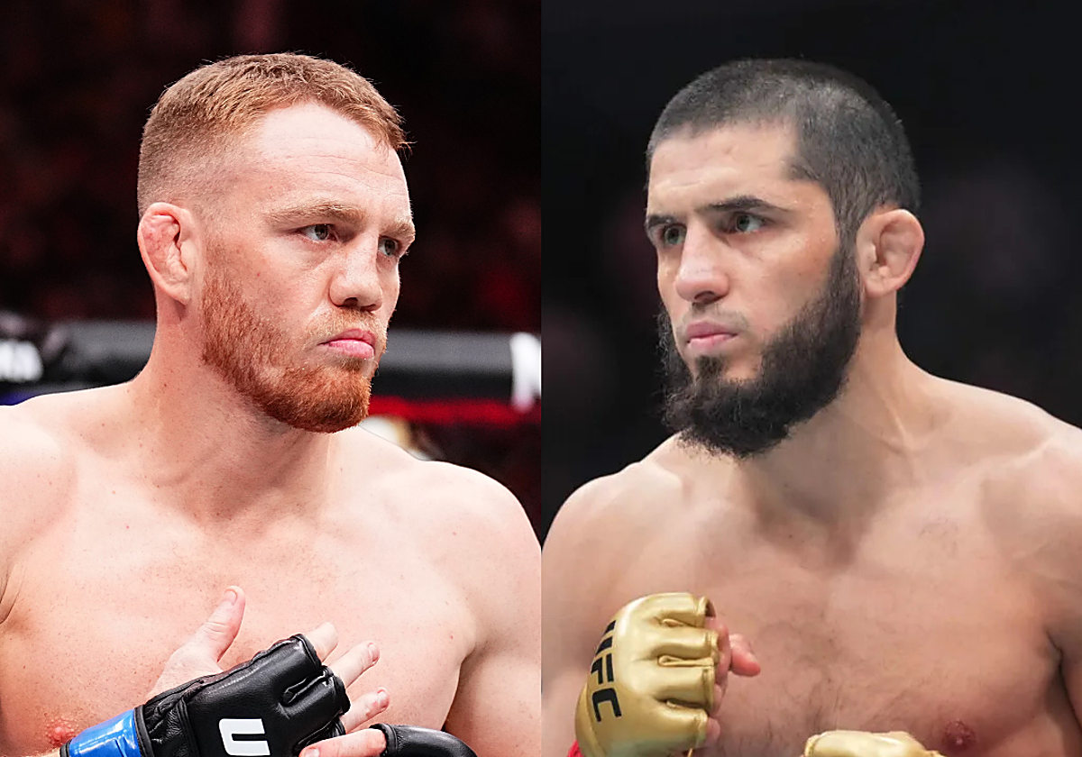 A la izquierda, Jack Della Maddalena. A la derecha, Islam Makhachev