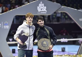 Sinner y Alcaraz, campeón y subcampeón del año pasado