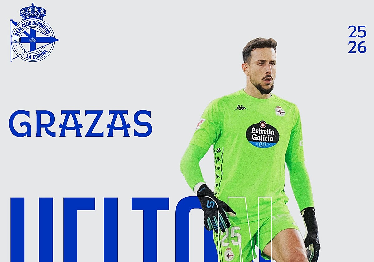 Foto del comunicado del Deportivo de la Coruña