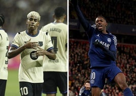 Lamine Yamal y Dembélé, dos de los grandes candidatos al Balón de Oro
