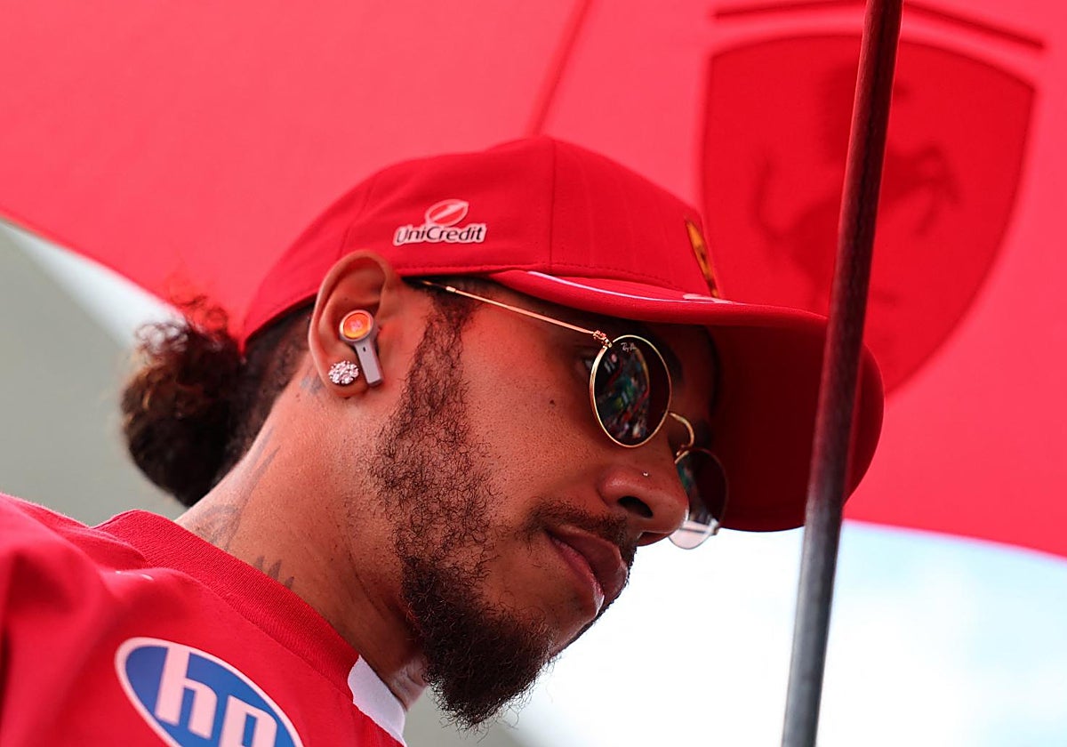 Hamilton, durante el GP de Hungría