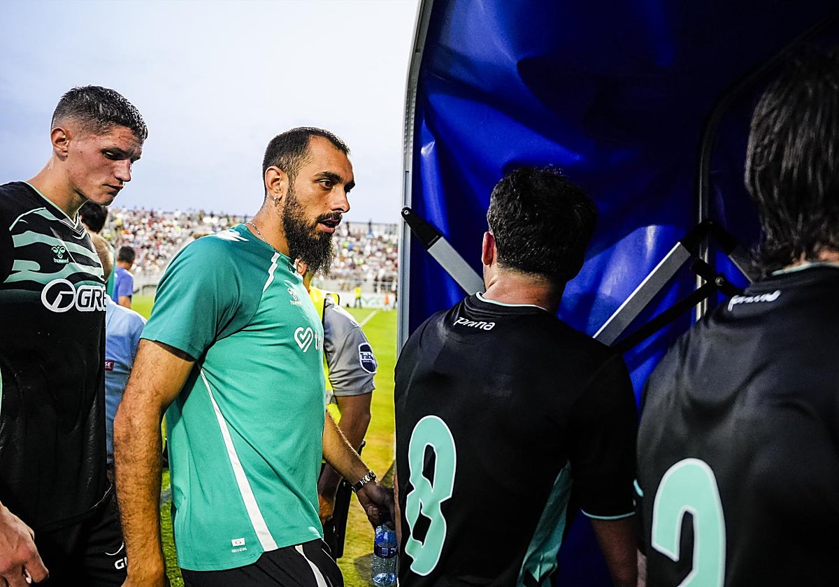 Borja Iglesias, durante la visita del Betis al Málaga el pasado sábado