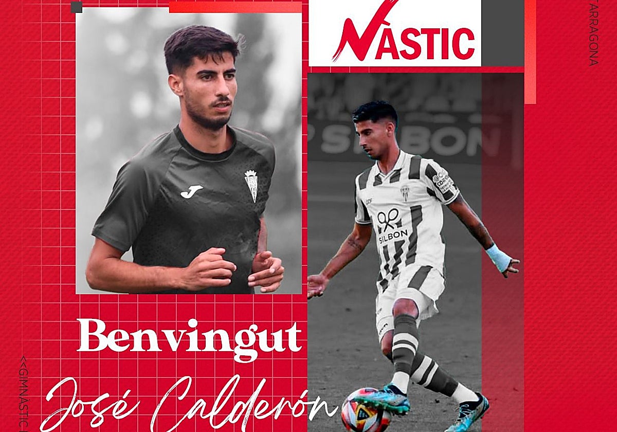 El anuncio del Nástic de Tarragona del fichaje de Calderón