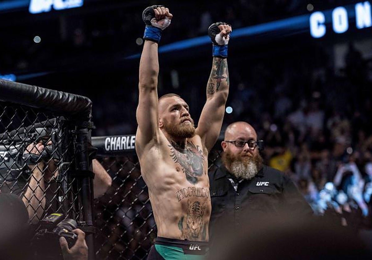 Conor McGregor, antes de entrar al octágono