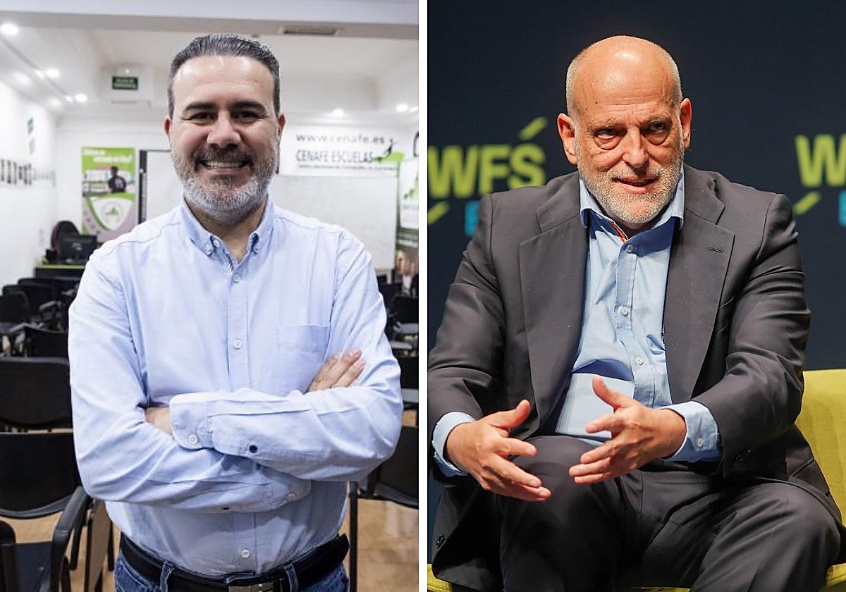 Miguel Galán y Javier Tebas