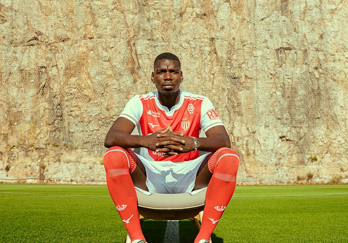 Pogba, en su presentación con el Mónaco