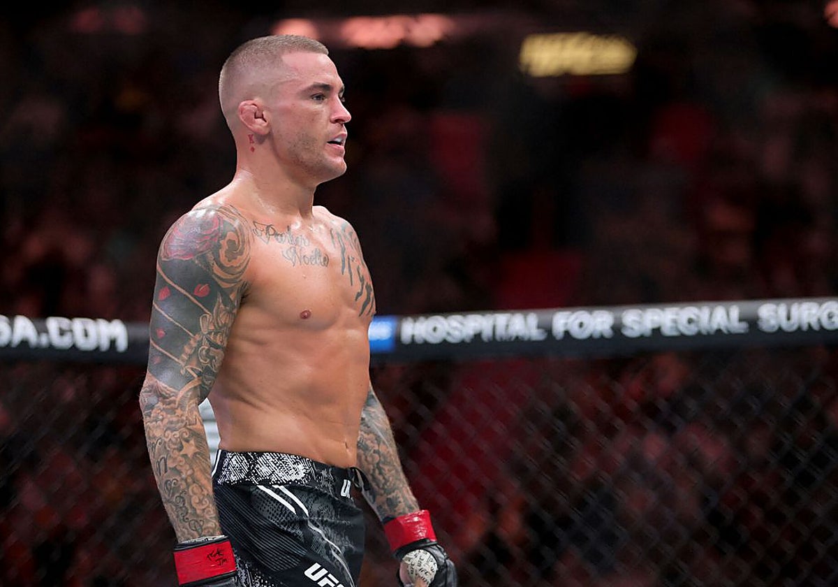 Dustin Poirier en uno de sus combates