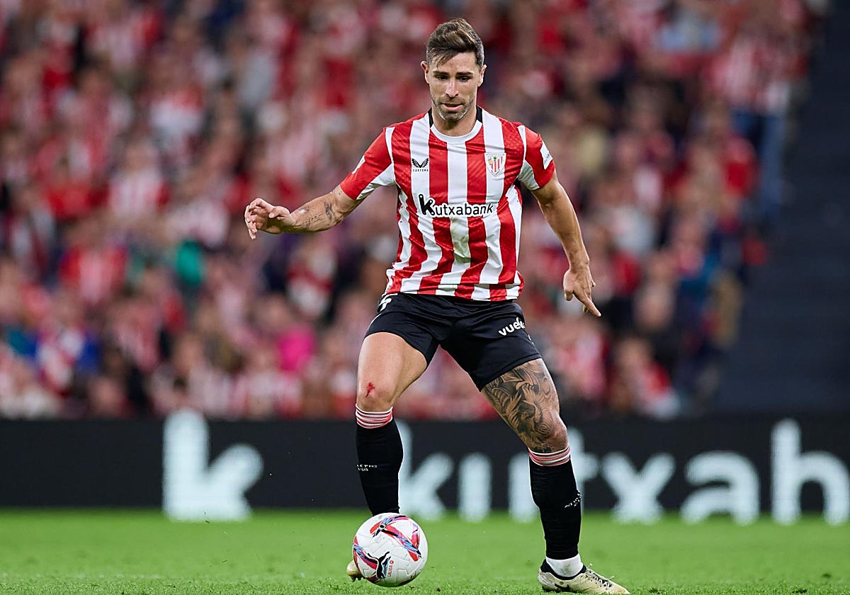 Yeray Álvarez, en juego con el Athletic