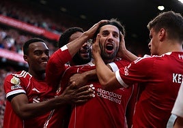 El Liverpool castiga al Arsenal con un misil de Szoboszlai