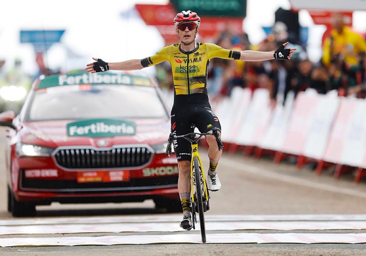 Vingegaard entre ganador en Valdezcaray