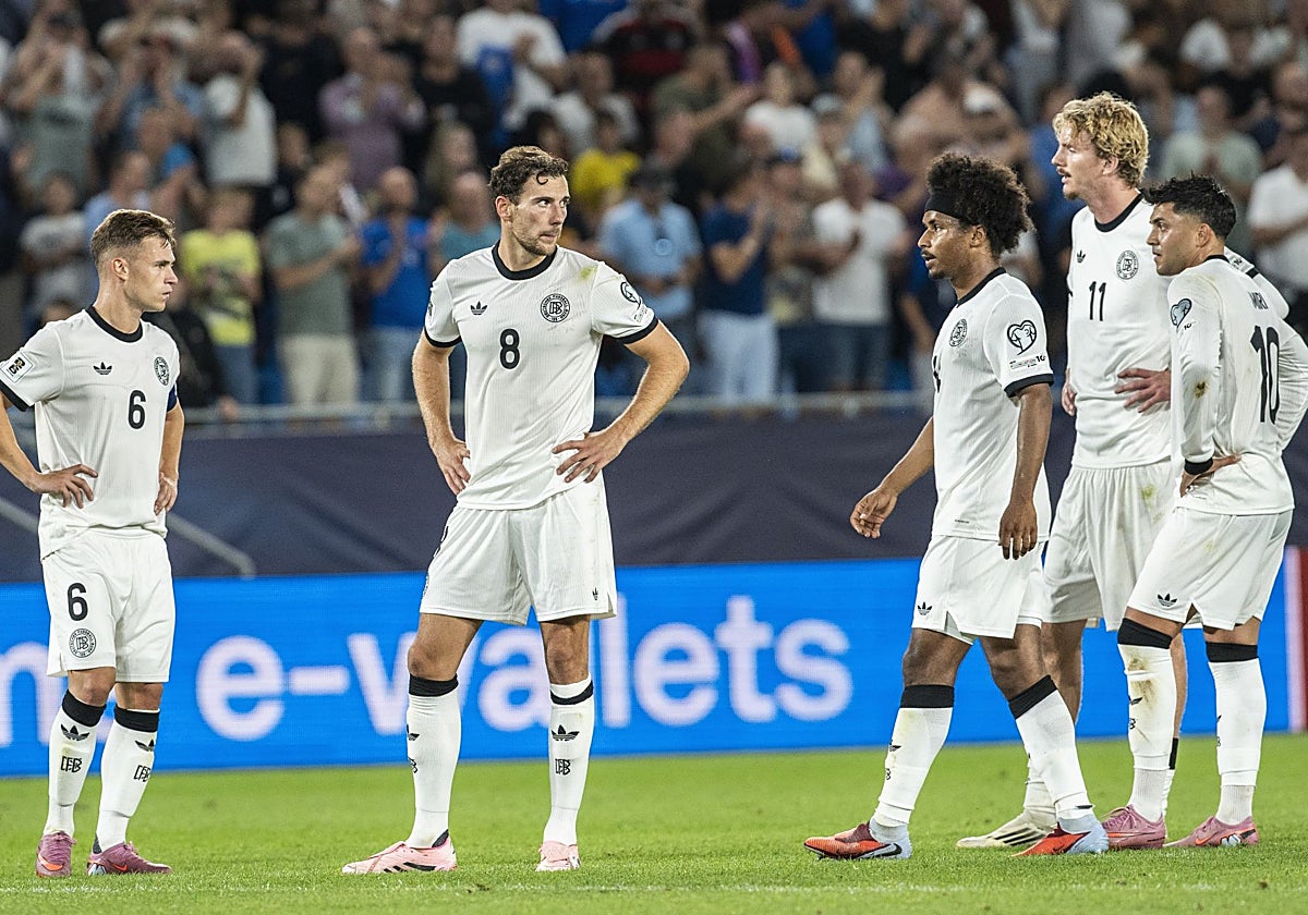 Los jugadores de Alemania, cabizbajos