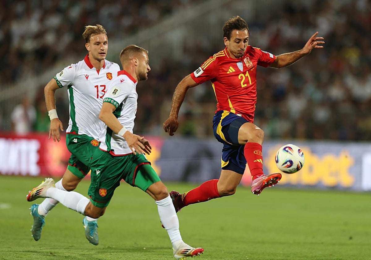 Oyarzabal, en el partido ante Bulgaria