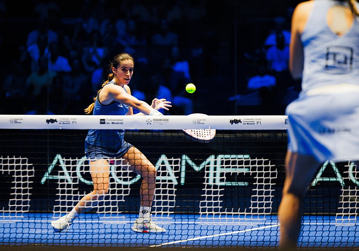 Claudia Fernández durante el partido de semifinales