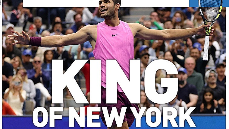El triunfo de Alcaraz ante Sinner en Nueva York pone el mundo a sus pies: «Rey Carlos VI»
