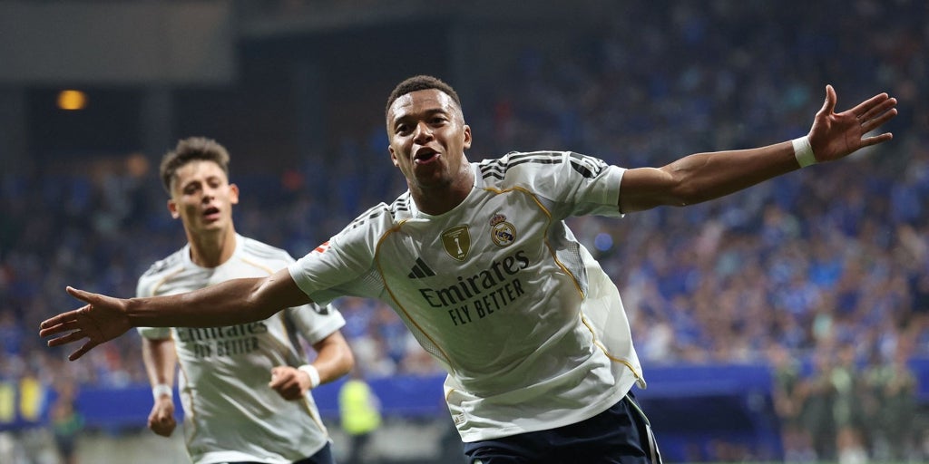 Detenido un aficionado del Oviedo por gestos racistas contra Mbappé