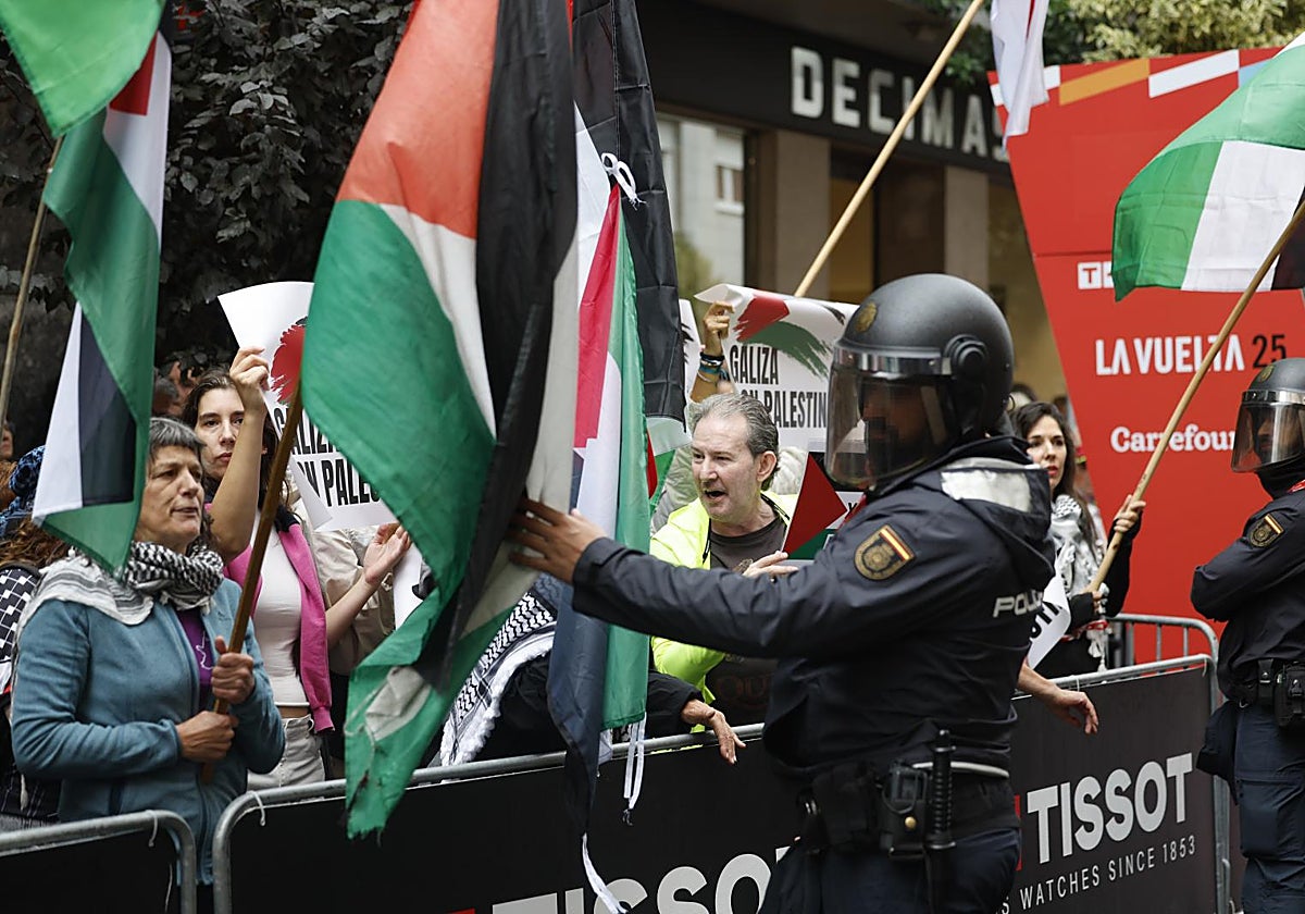 Protestas en la salida de Barco de Valdeorras