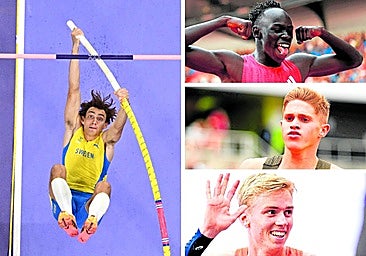 Tres niños se cuelan en la fiesta de los gigantes