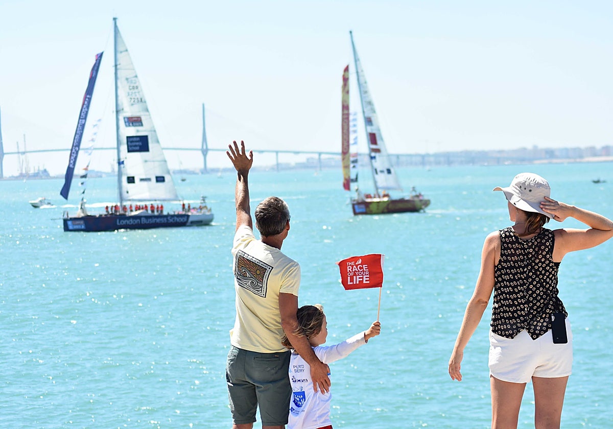 Despedida de la Clipper Race desde El Puerto de Santa María