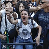 Caos y cargas policiales en el recorrido en la capital