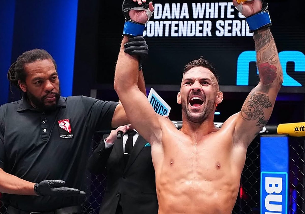 Hecher Sosa celebra su victoria en Las Vegas