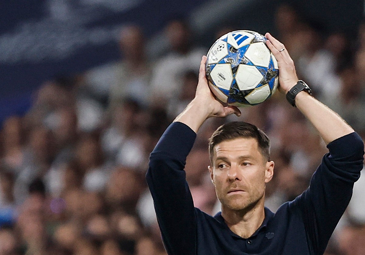 Xabi Alonso, durante el partido ante el Marsella