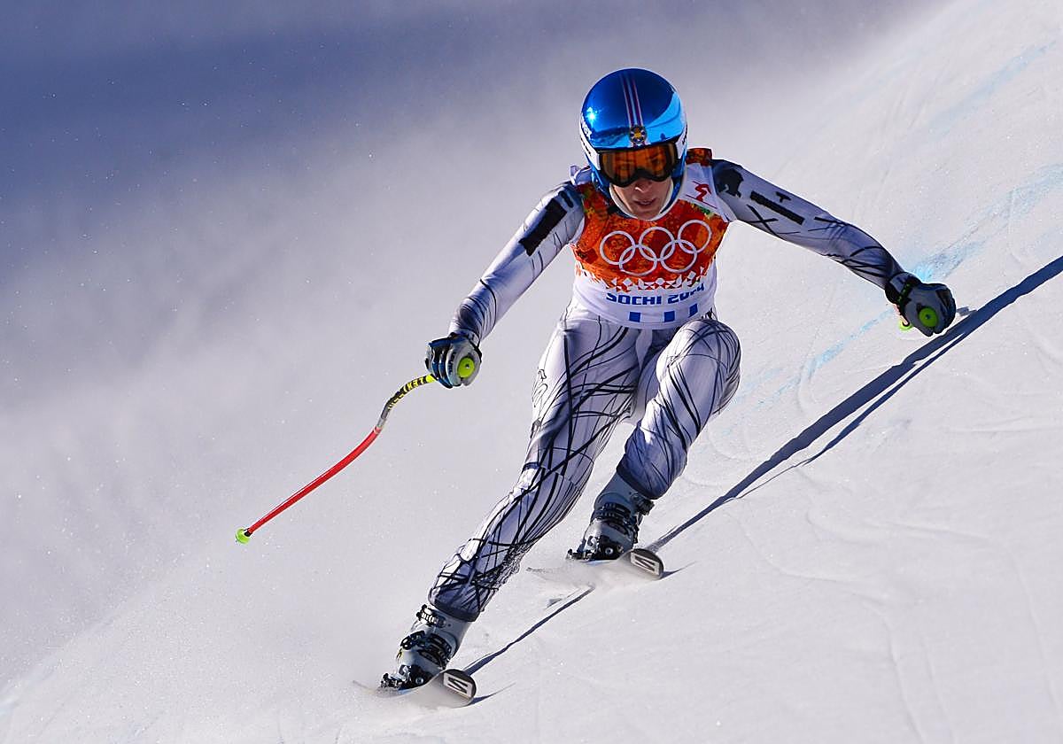 Un esquiador en los Juegos Olímpicos de 2014
