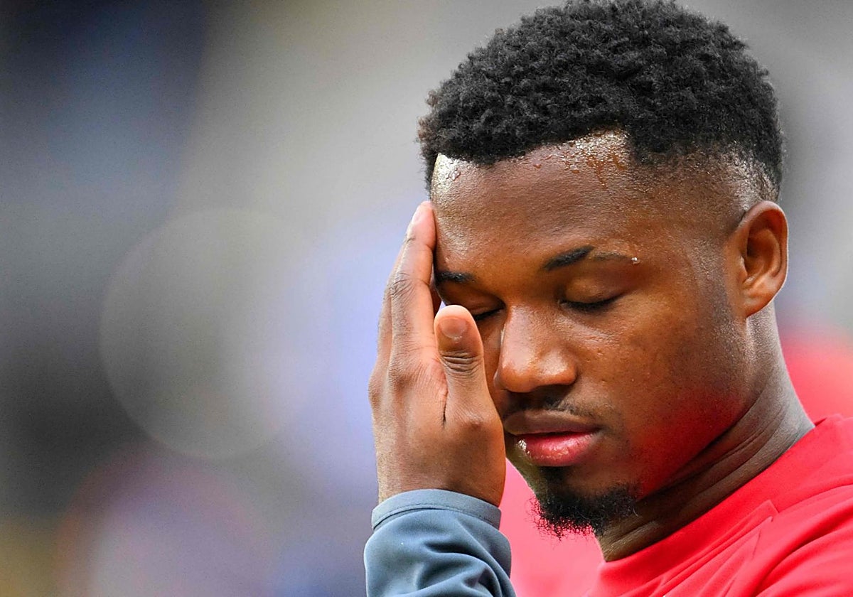 Ansu Fati durante su primer partido con el Mónaco, ante el Brujas