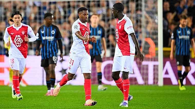 Fati celebra tímidamente su gol ante el Brujas