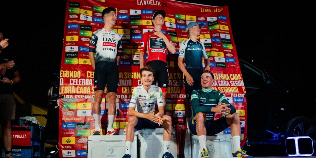 Vingegaard y el podio improvisado sobre neveras en Madrid: «La idea surgió de la madre de Tom Pidcock y fue fantástico»