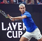 Alcaraz encaja ante Fritz su primera derrota individual en la Laver Cup
