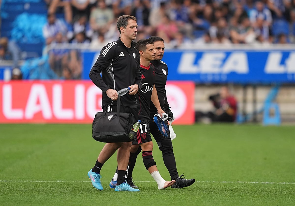 El Sevilla FC confirma la baja de Alfon para los próximos partidos