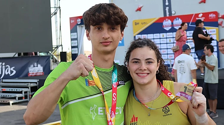 Manuel Pastor y Júlia Benach se coronan en bloque para cerrar la Copa de España de Escalada en Mijas